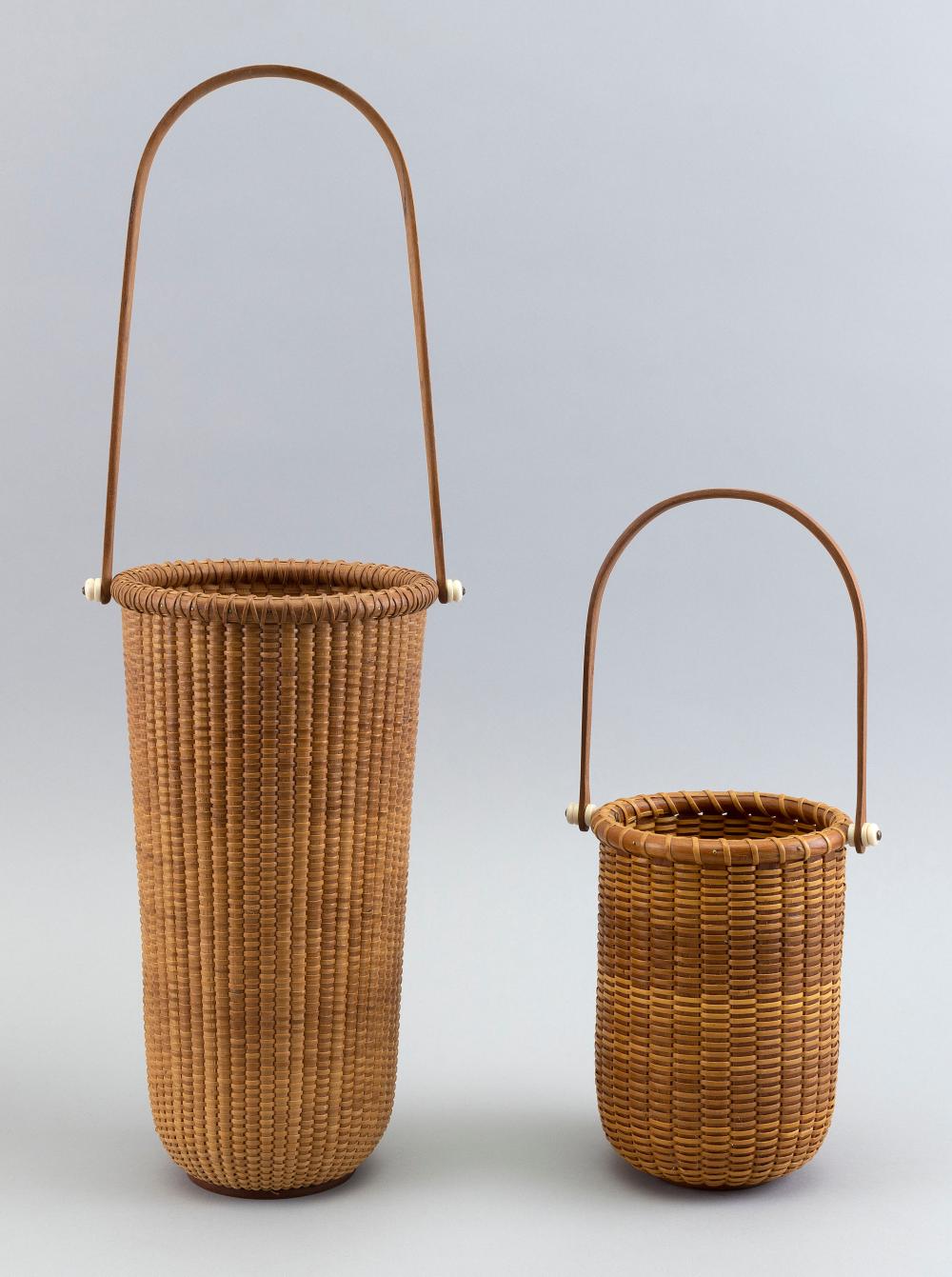TWO NANTUCKET STYLE BASKETS CONTEMPORARY 2f1c8e