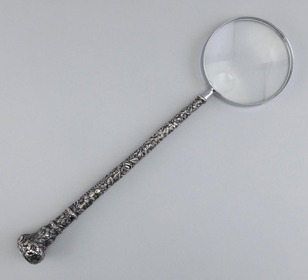 STERLING SILVER REPOUSSE HANDLED