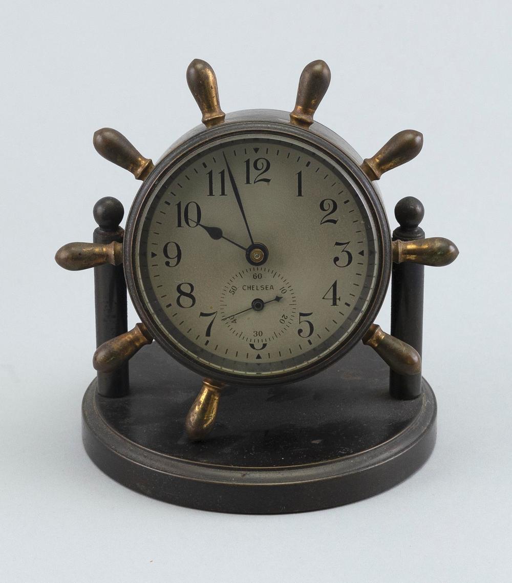 CHELSEA DESK CLOCK EARLY 20TH CENTURY