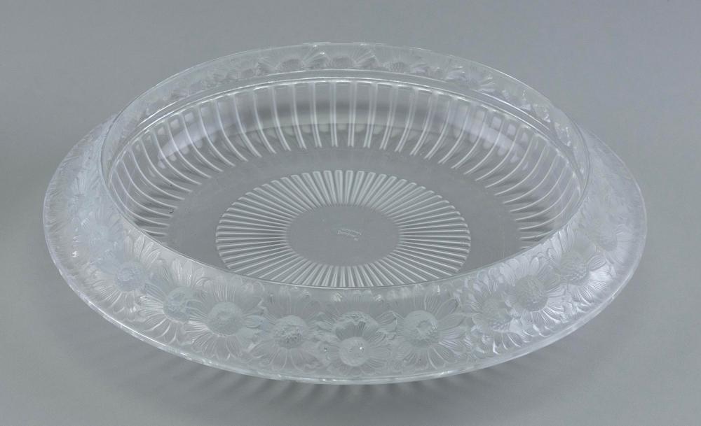 LALIQUE MARGUERITES CRYSTAL BOWL 2f1d2b