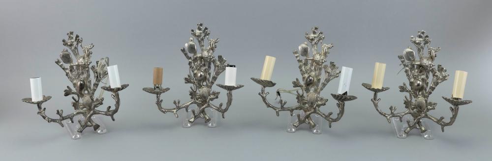 TWO PAIRS OF WALL SCONCES 21ST 2f1d9a