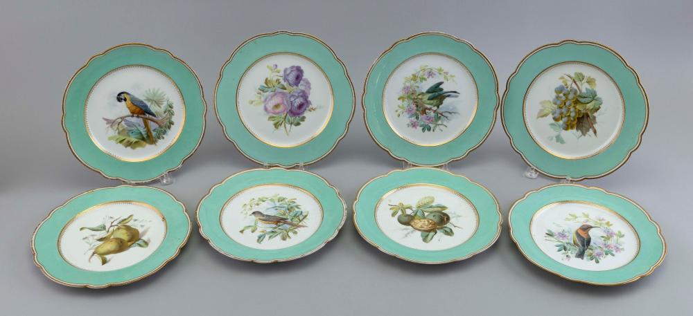 SET OF EIGHT FRENCH HAND PAINTED 2f1dd2