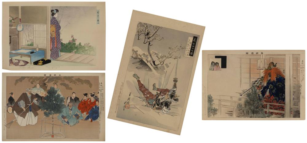 COLLECTION OF FOUR JAPANESE WOODBLOCK