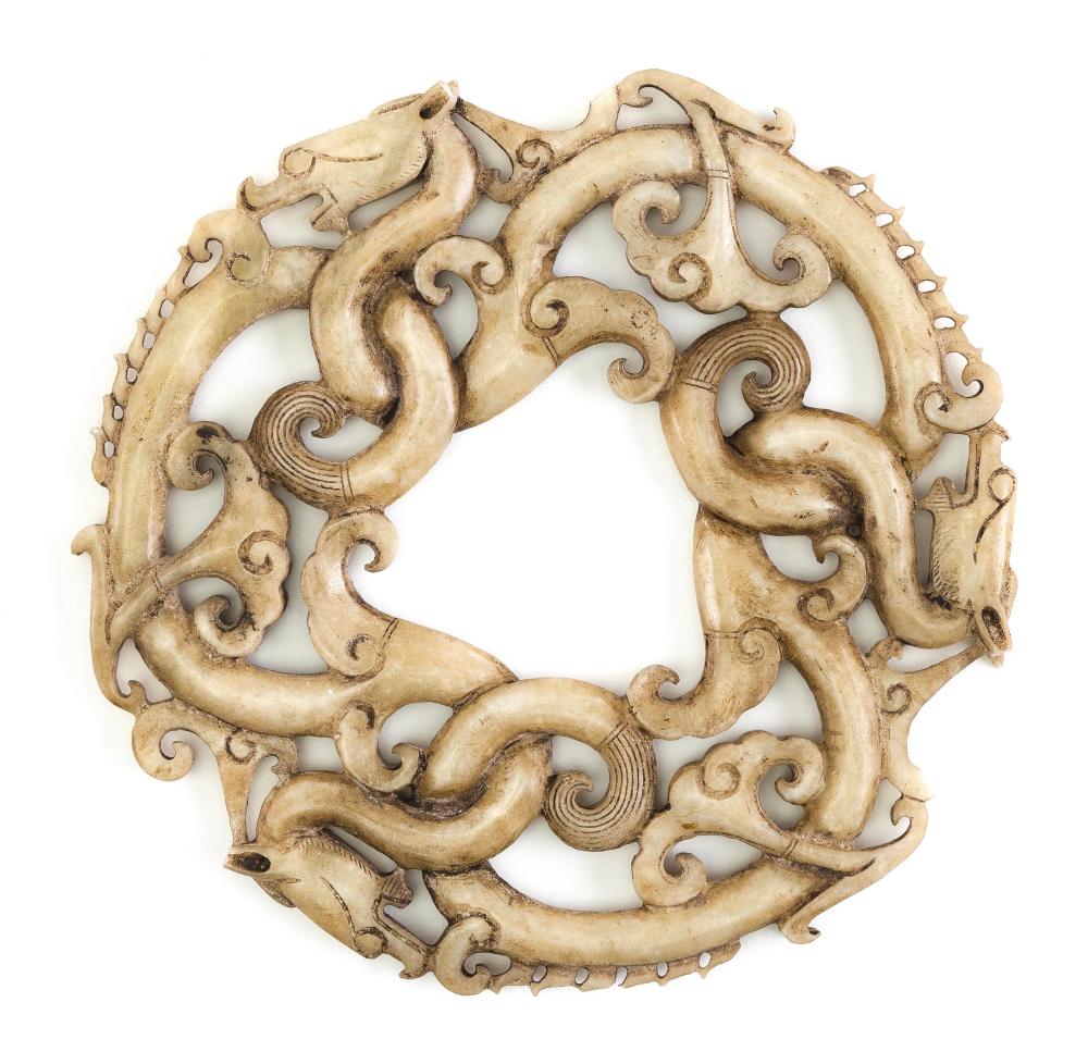 CHINESE OPEN-CARVED CHICKENBONE