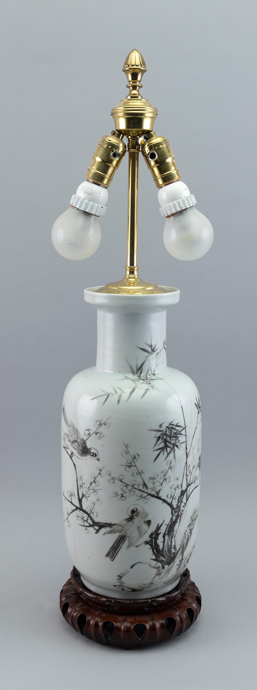 CHINESE EN GRISAILLE PORCELAIN