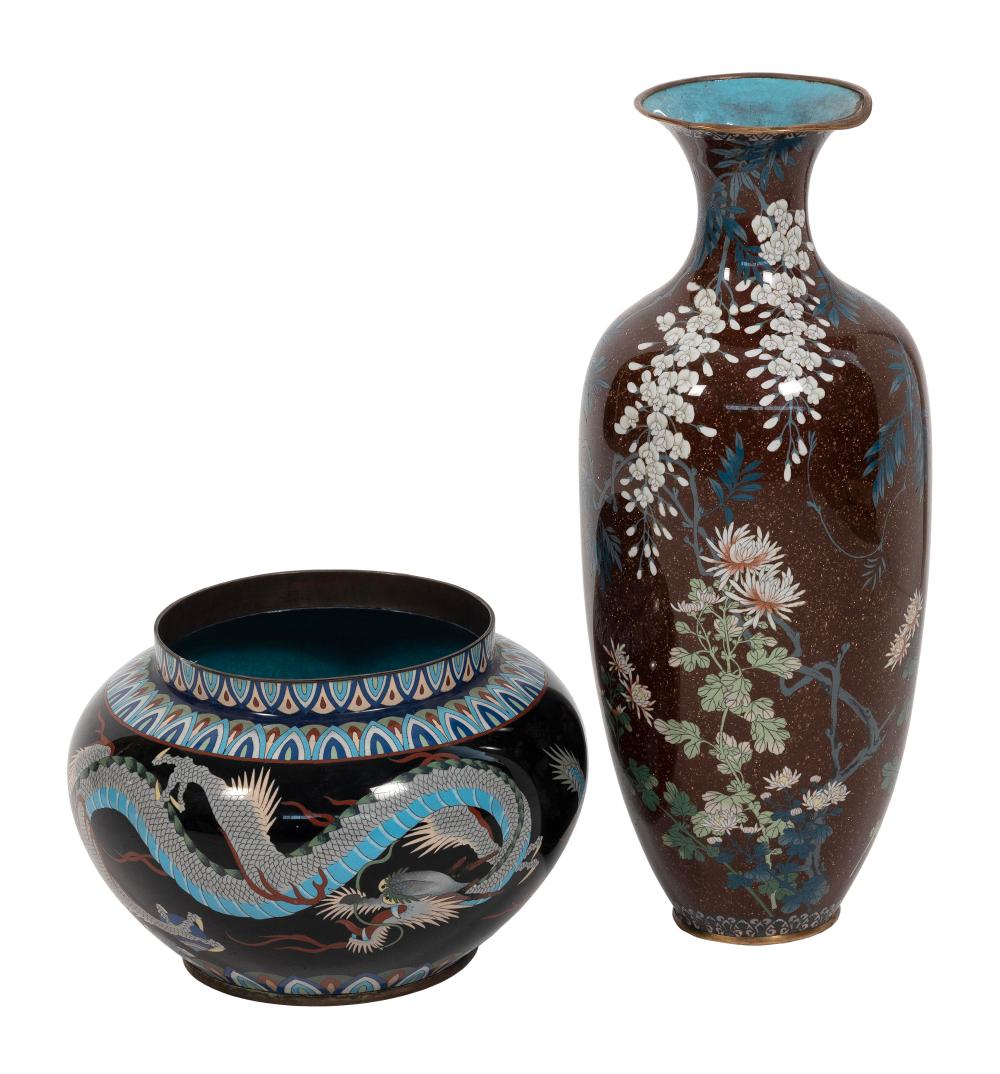 TWO PIECES OF JAPANESE CLOISONN  2f20ea