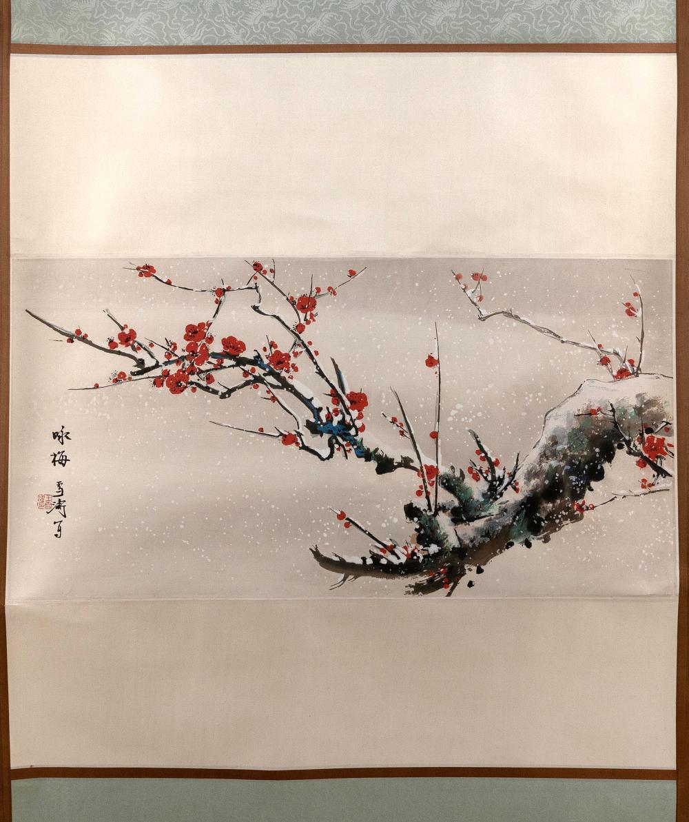 CHINESE SCROLL PAINTING OF A WINTER 2f20fe