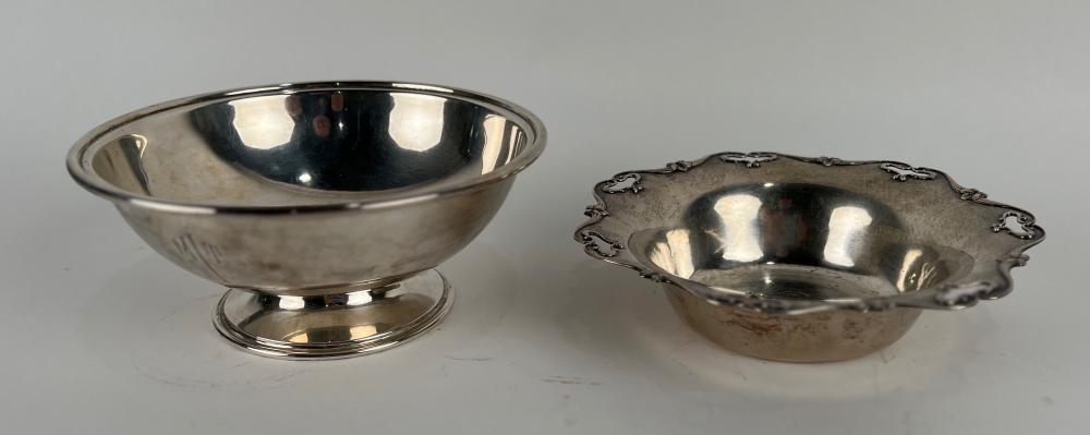 TWO STERLING SILVER BOWLS MID 20TH 2f2120