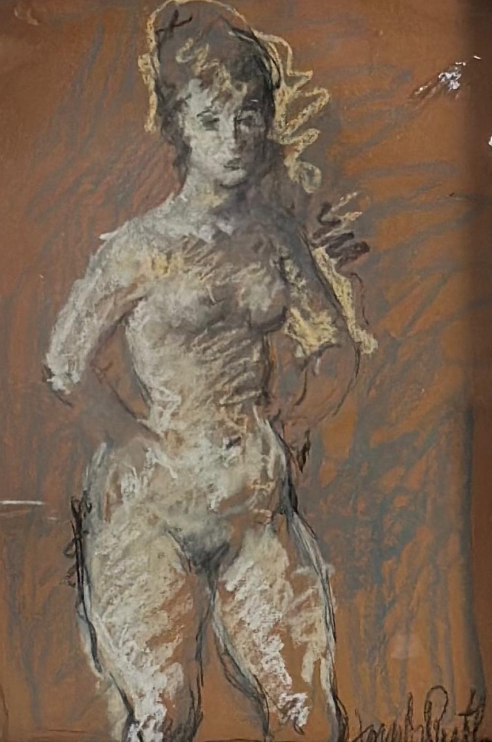 STUDY OF A NUDE WOMAN MID 20TH 2f214d