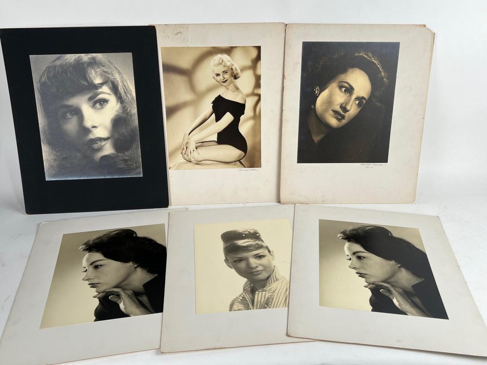 SIX BLACK AND WHITE GLAMOUR PHOTOGRAPHS 2f215f