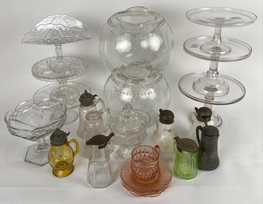 APPROX 25 PIECES OF ASSORTED GLASS 2f2197