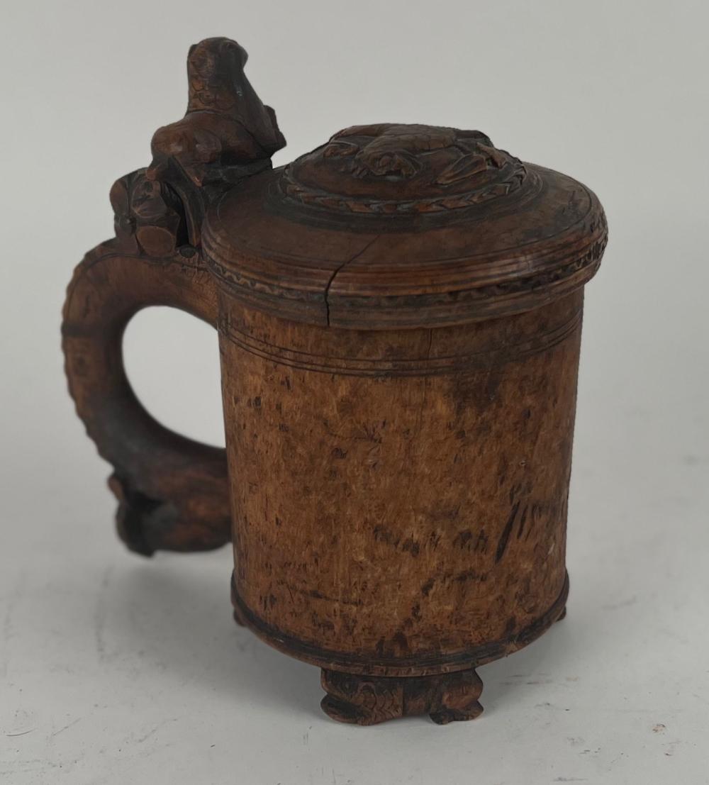 CONTINENTAL BURLWOOD TANKARD 19TH 2f21af