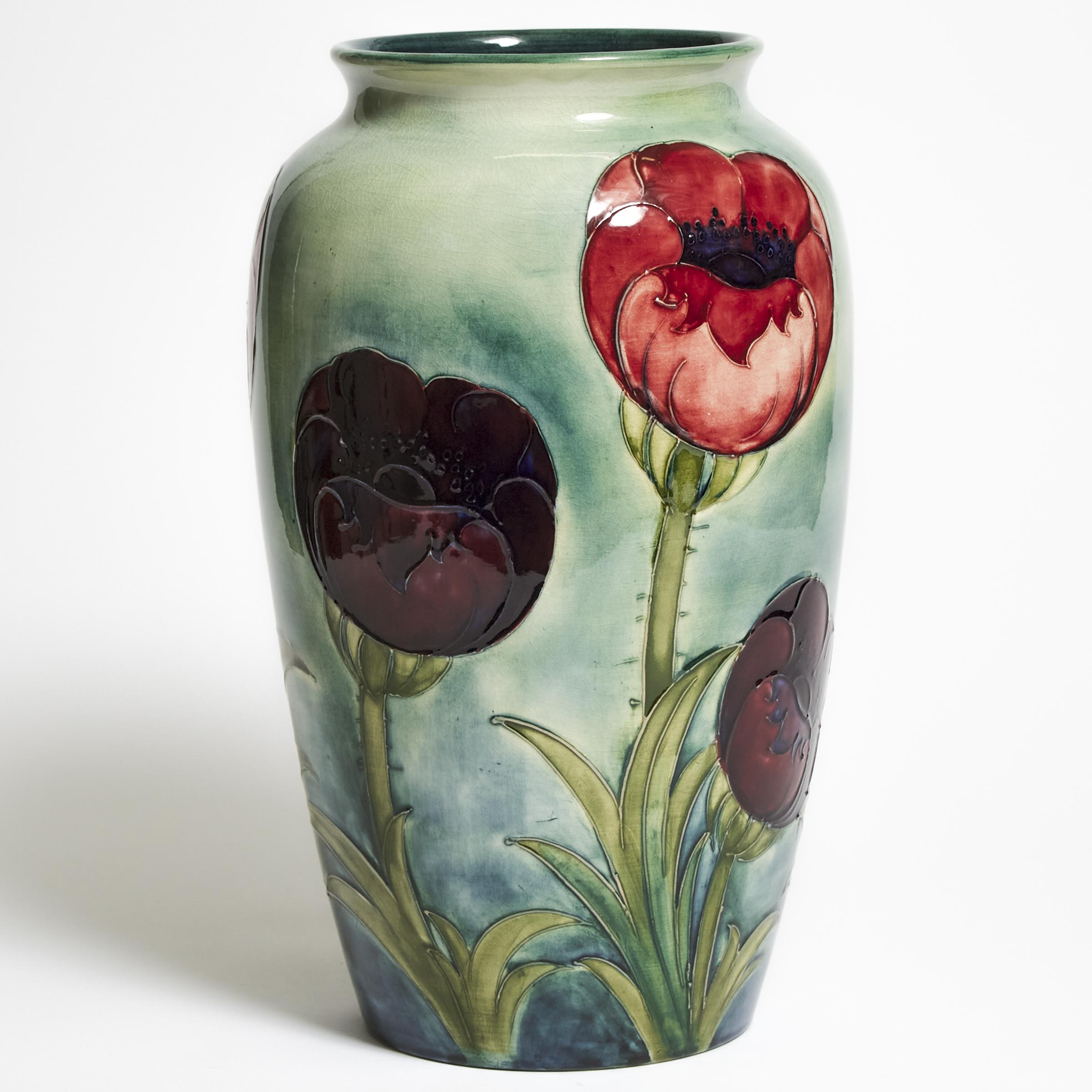 Moorcroft Poppy Large Vase, c.1925-30