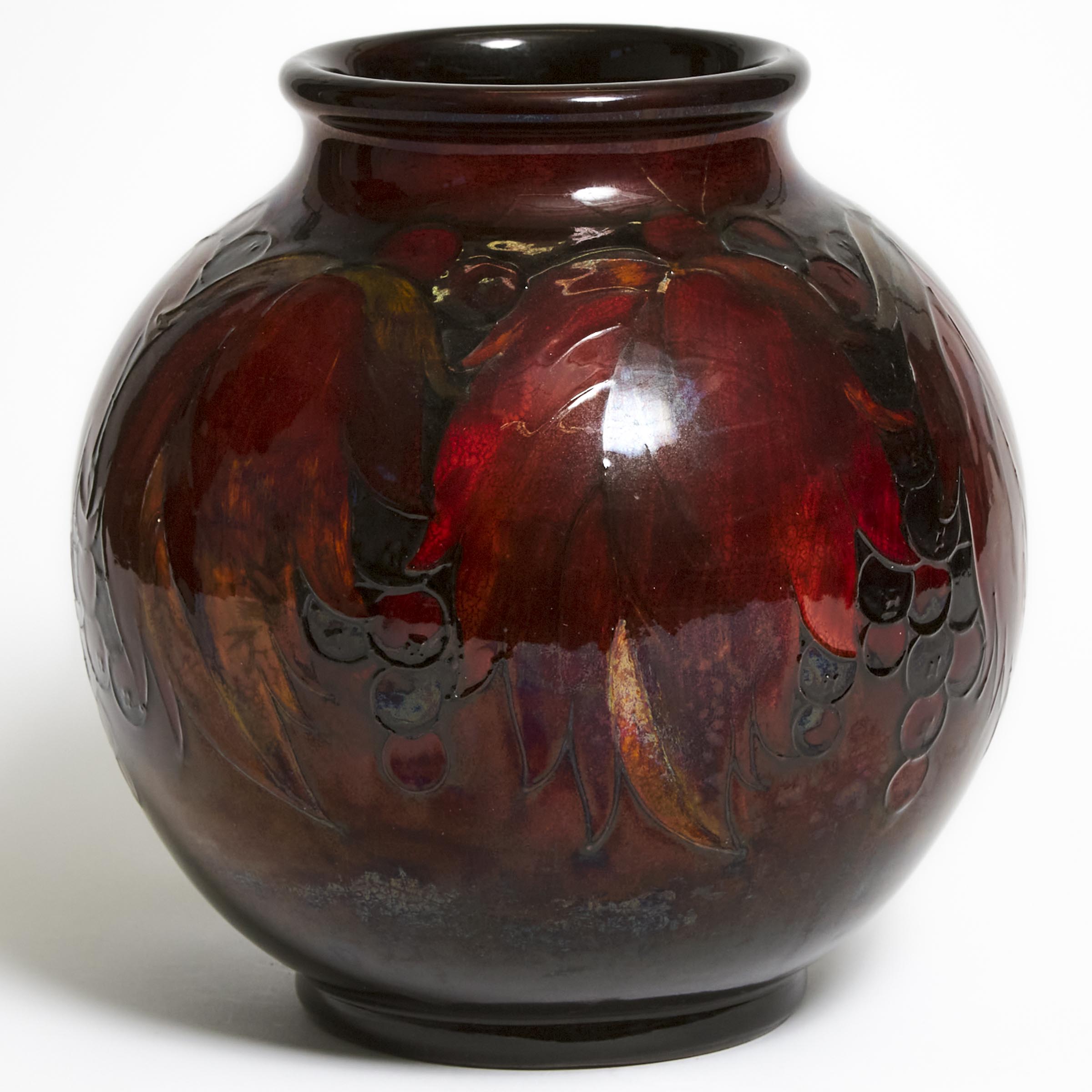 Moorcroft Flambé Grape and Leaf