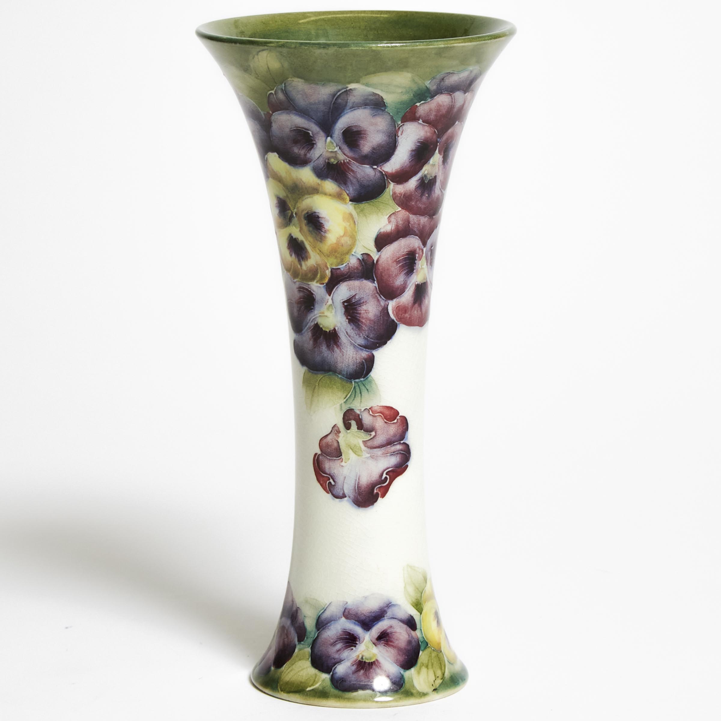 Macintyre Moorcroft Pansy Vase  2f2228