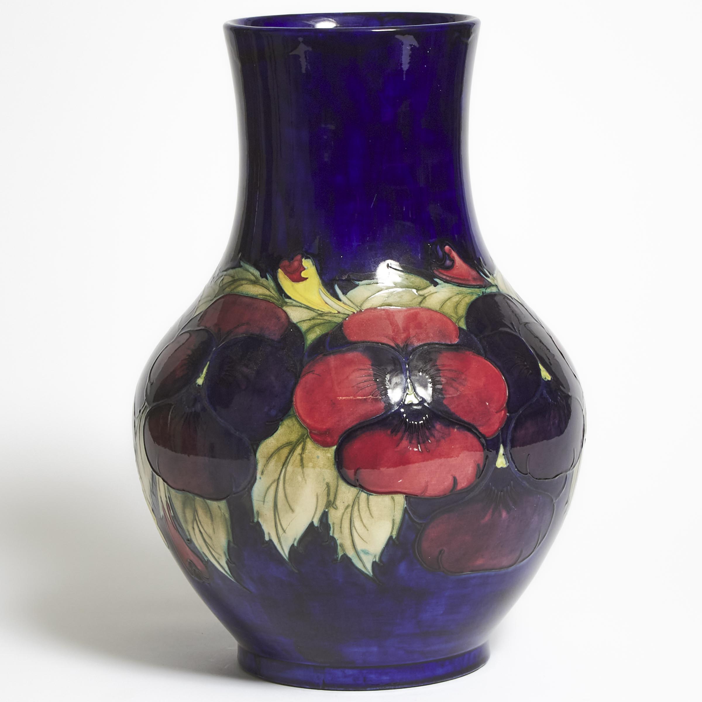 Moorcroft Pansy Large Vase c 1925 2f2229