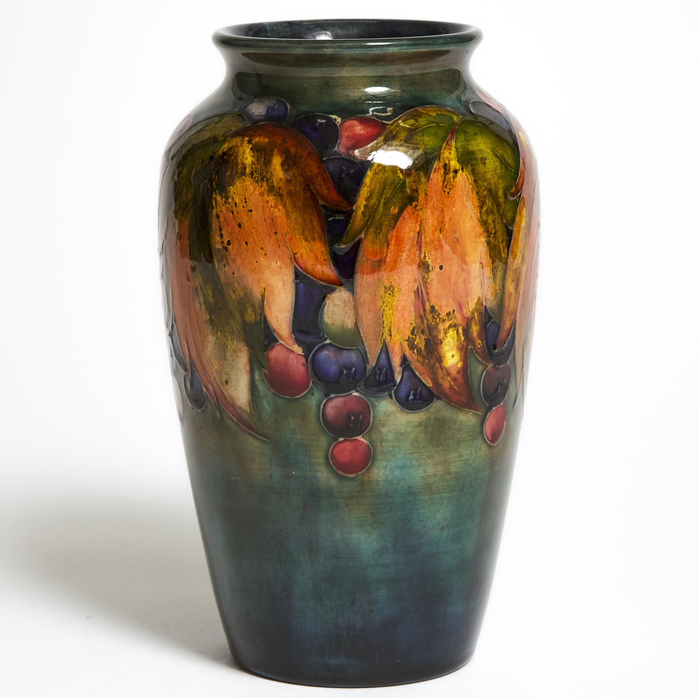 Moorcroft Flamb Grape and Leaf 2f222b