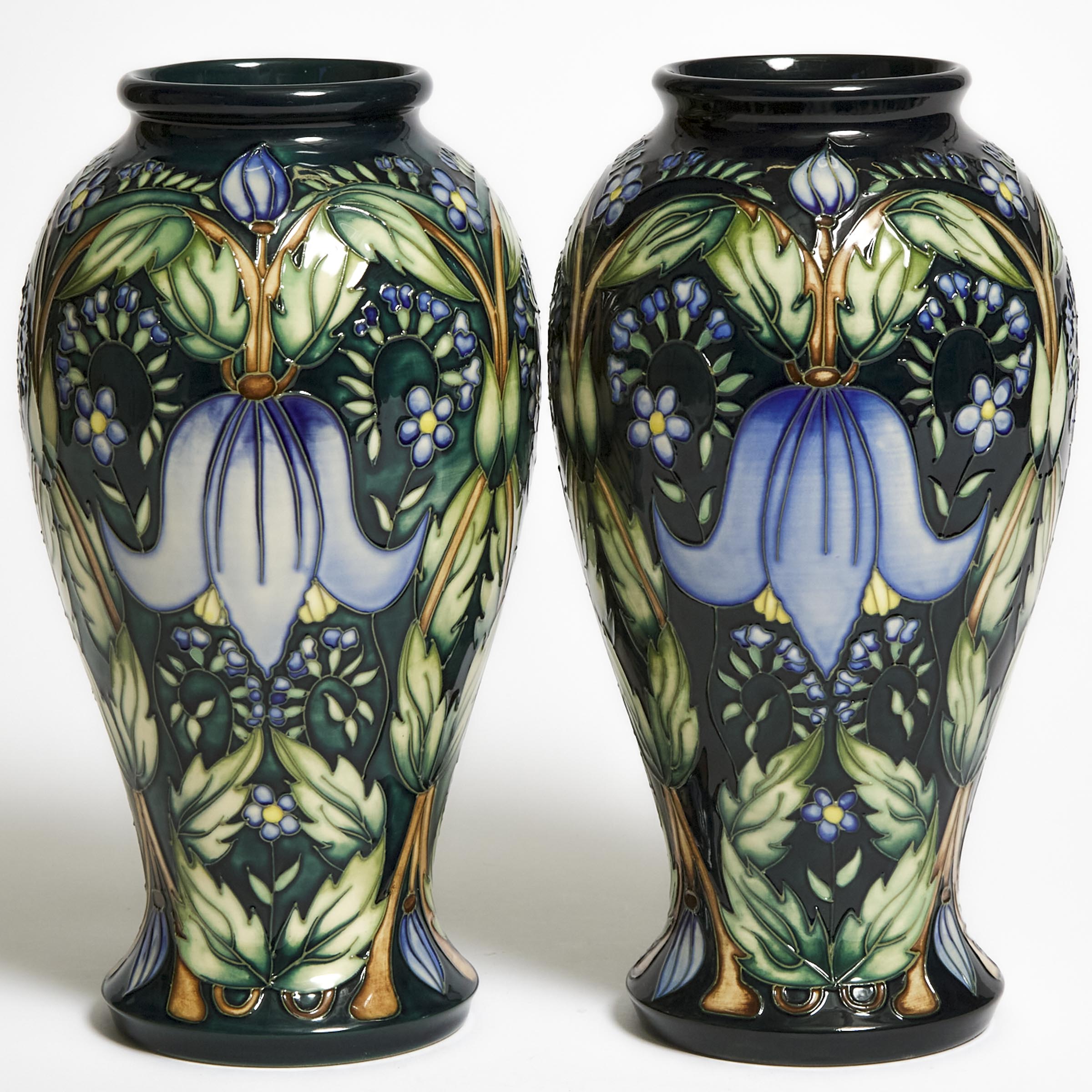 Pair of Moorcroft Alpina Vases  2f2231