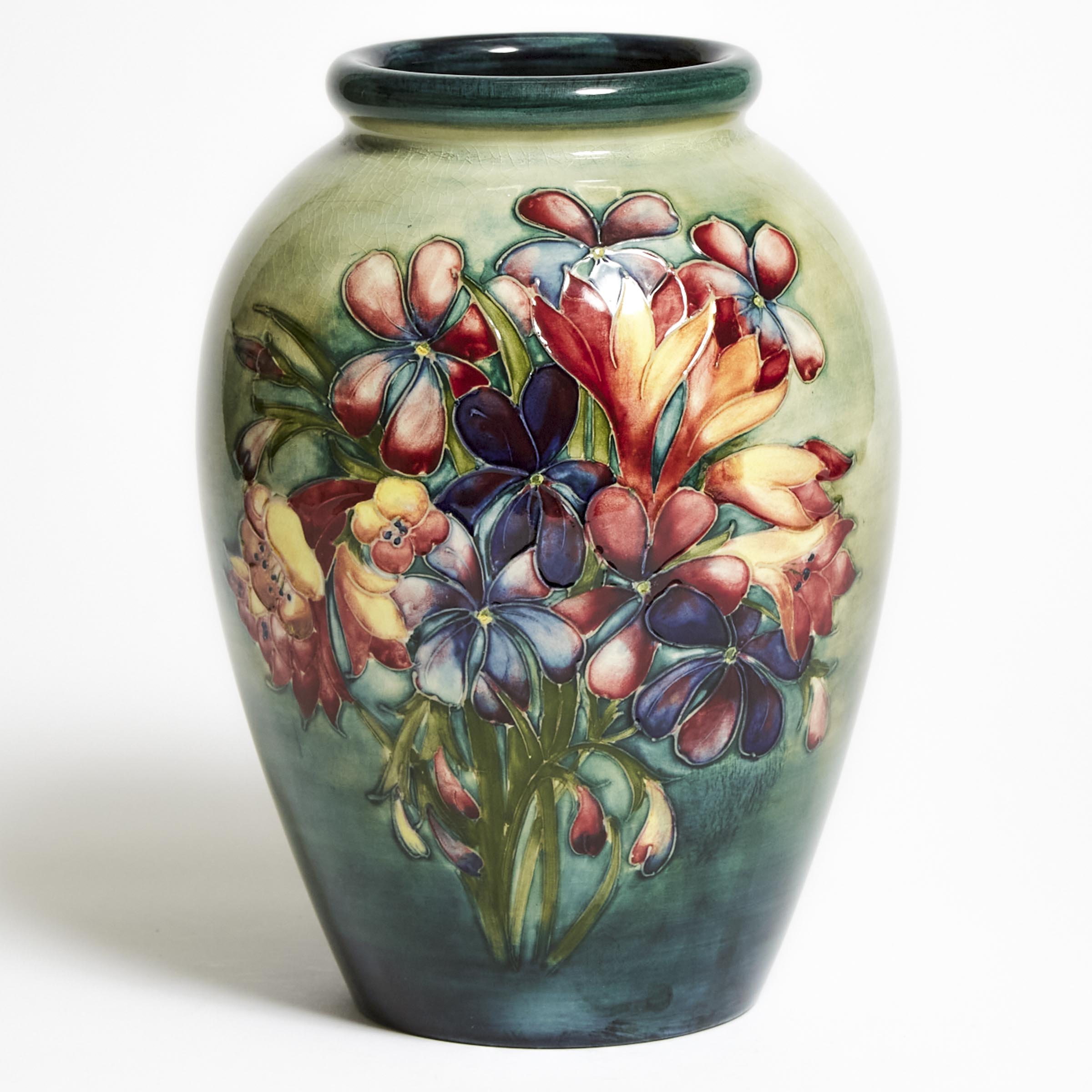 Moorcroft Spring Flowers Vase, c.1950