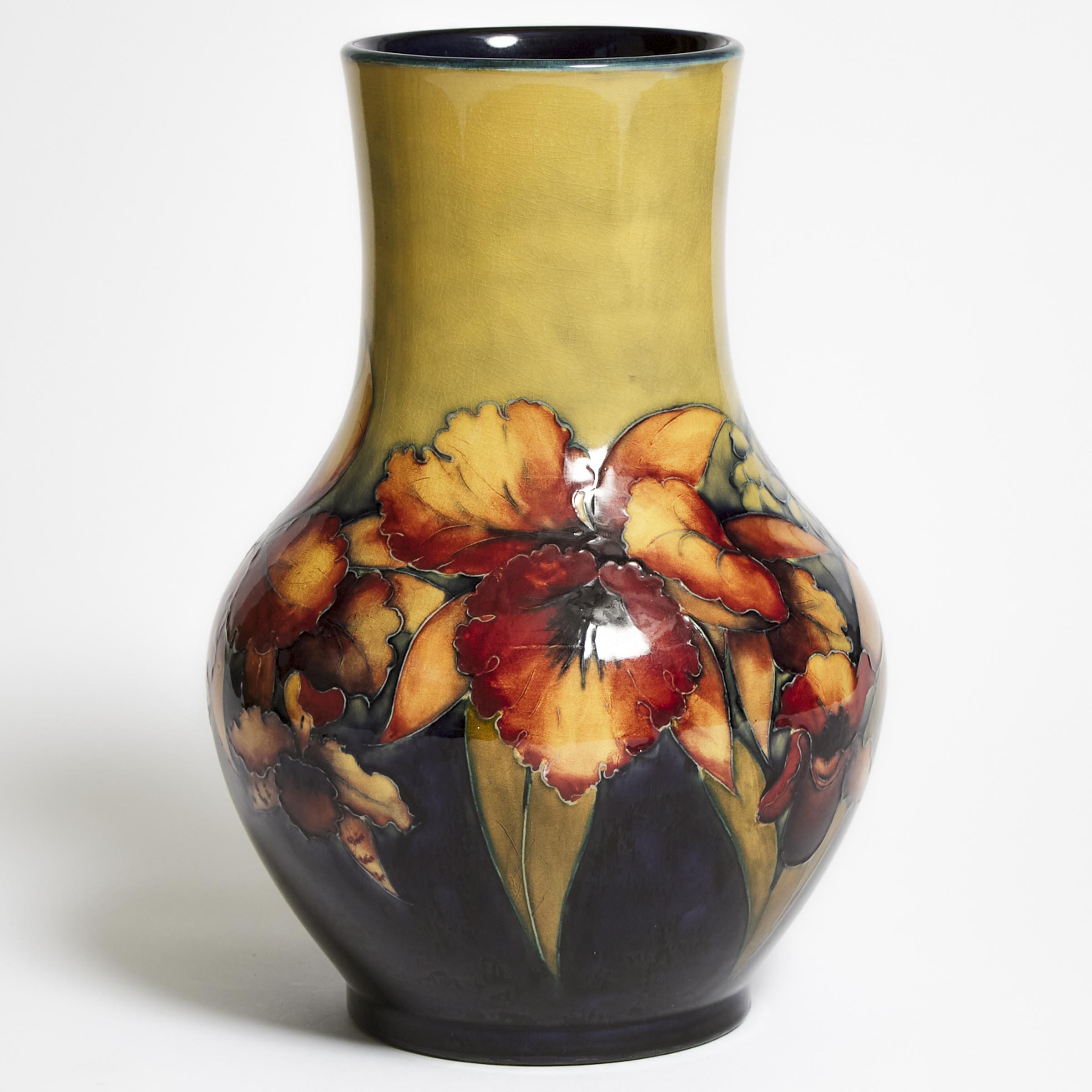 Moorcroft Orchids Large Vase 1930s 2f222f