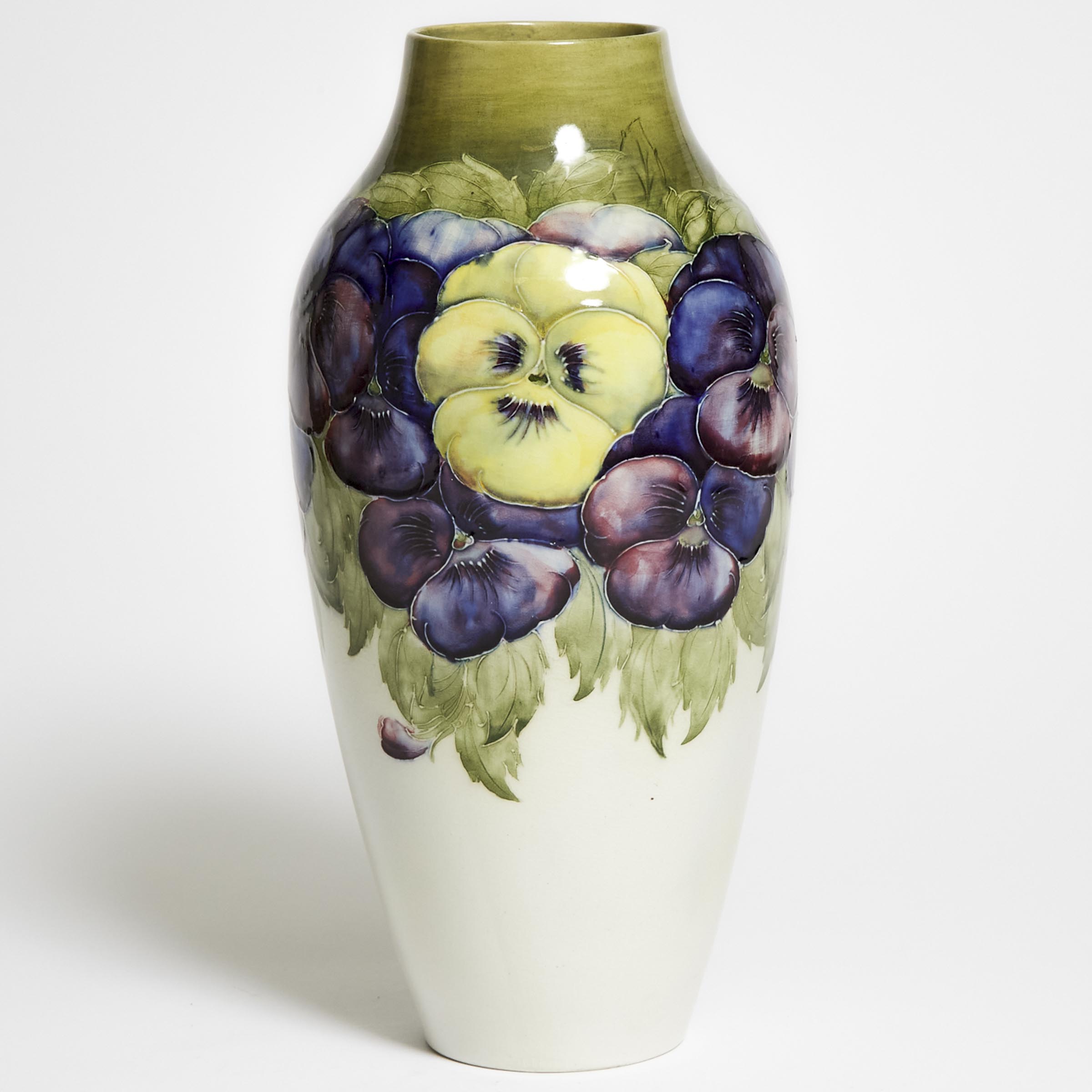 Macintyre Moorcroft Pansy Vase  2f223e