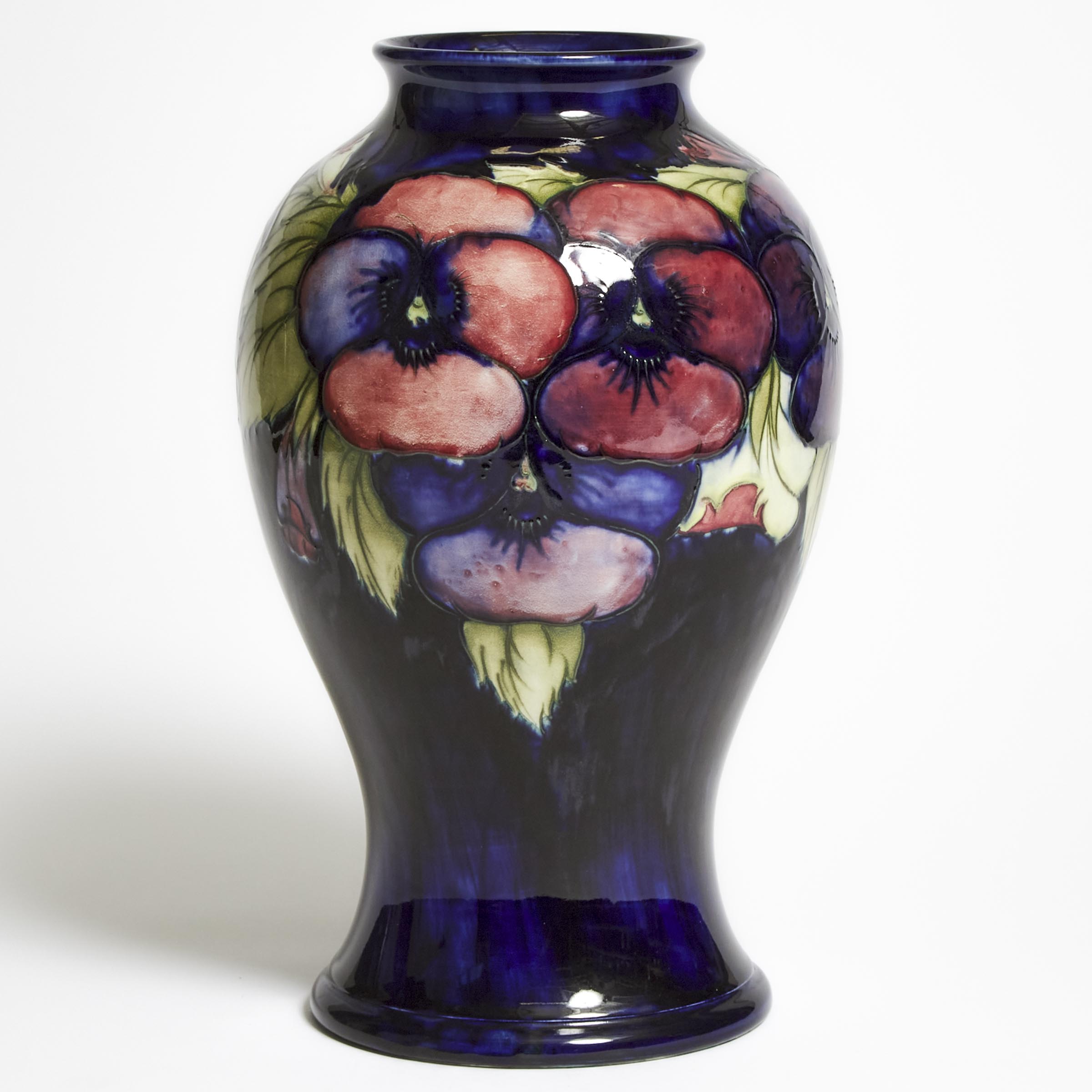 Moorcroft Pansy Vase c 1925 30 2f2265