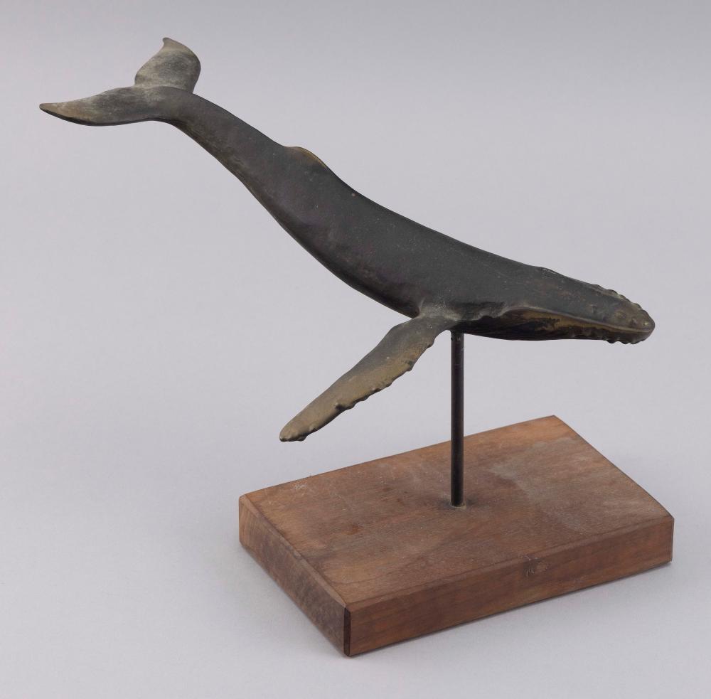 BRONZE SCULPTURE OF A WHALE 20TH 2f2270