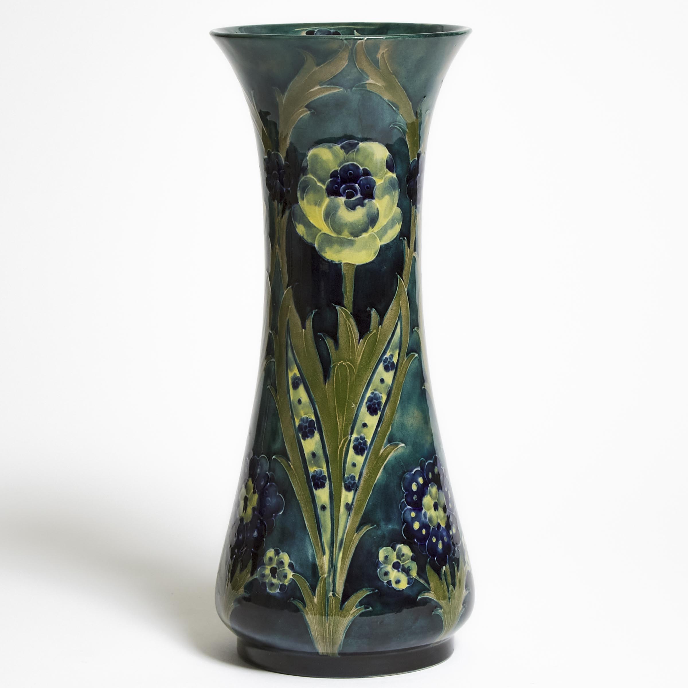 Moorcroft Late Florian Vase c 1916 18 2f2281