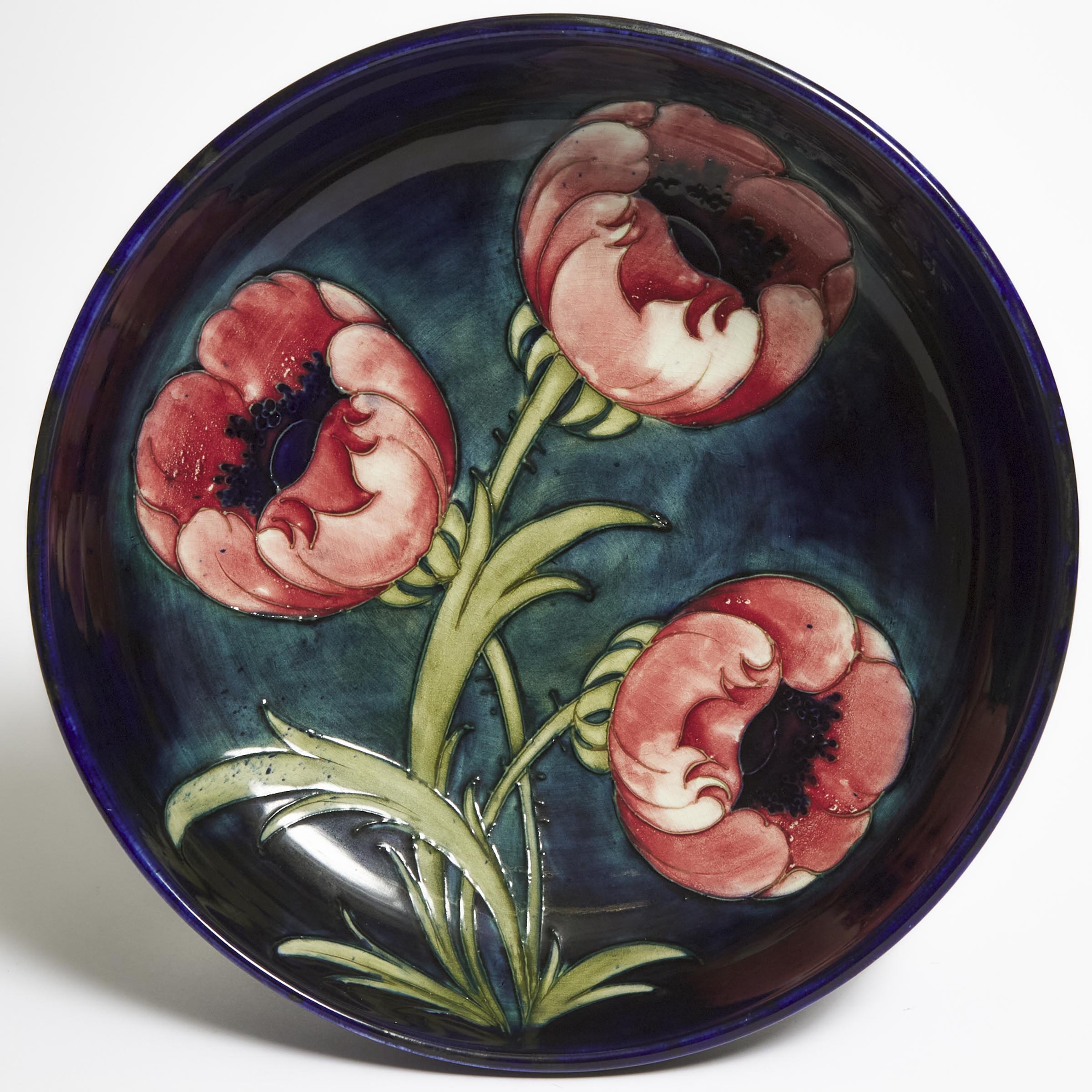 Moorcroft Poppy Bowl c 1940  2f2286