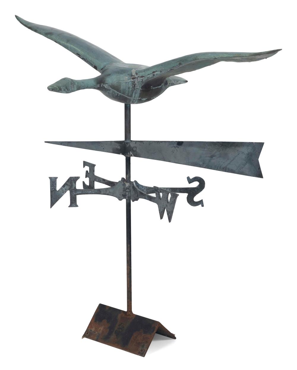 COPPER FLYING GOOSE WEATHER VANE 2f22d8