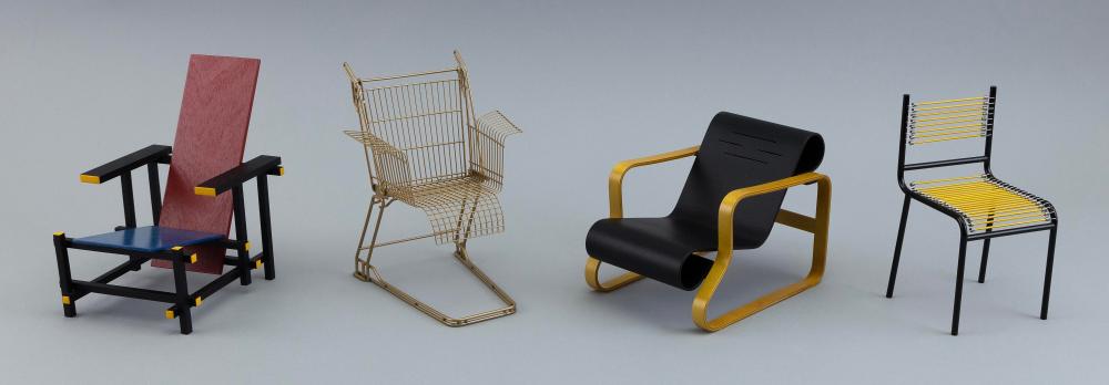 FOUR VITRA DESIGN MUSEUM MINIATURE 2f2325