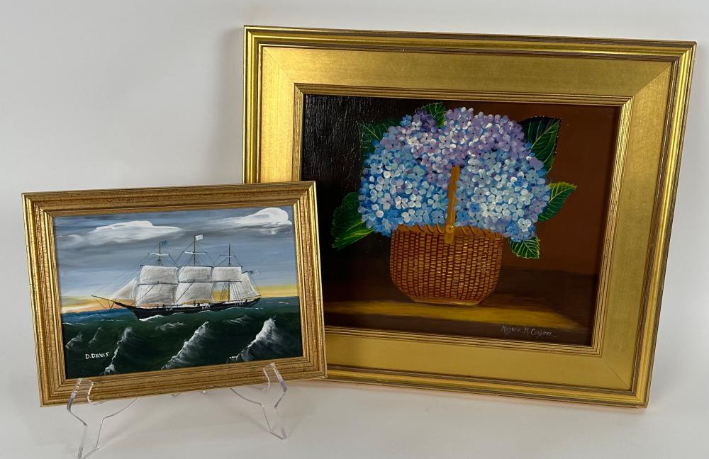 TWO CAPE COD RELATED PAINTINGS 2f23a2
