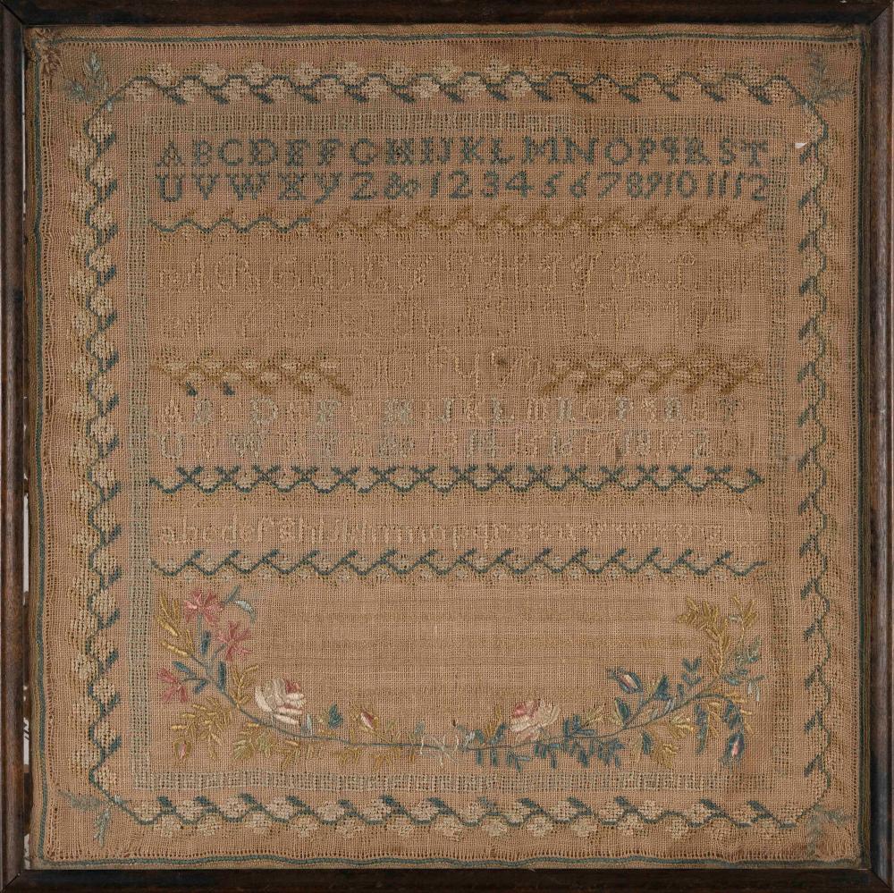 NEEDLEWORK SAMPLER EARLY 19TH CENTURY 2f23a3