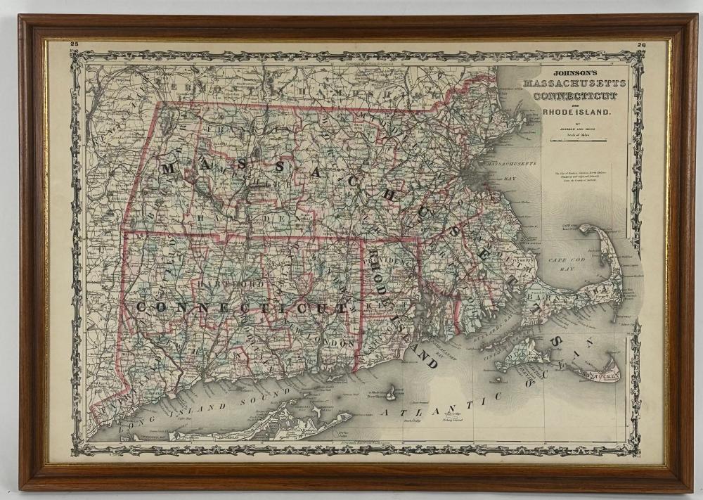 JOHNSON S MAP OF MASSACHUSETTS  2f23a4