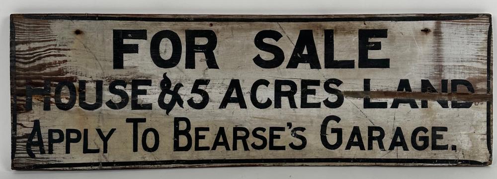 PAINTED WOODEN SIGN FROM CHATHAM,