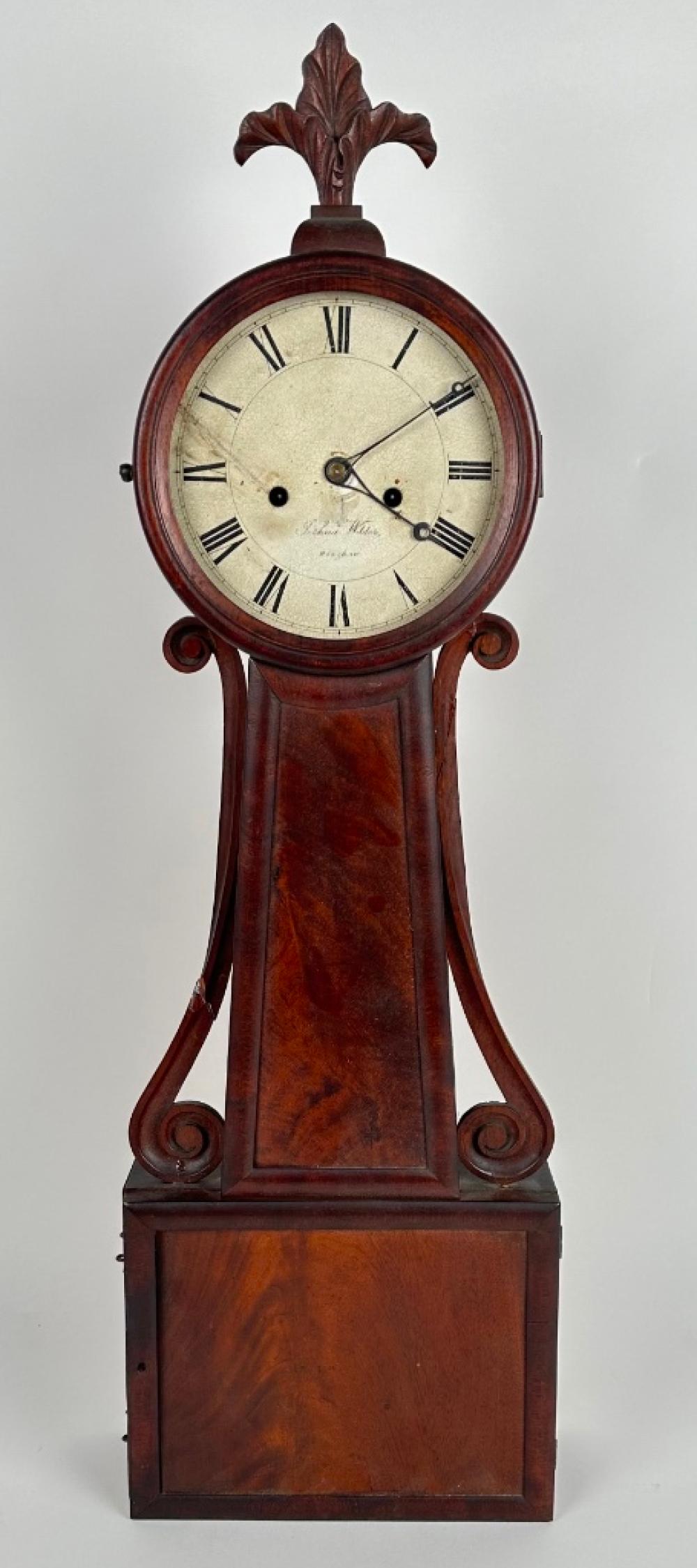 JOSHUA WILDER BANJO CLOCK HINGHAM,