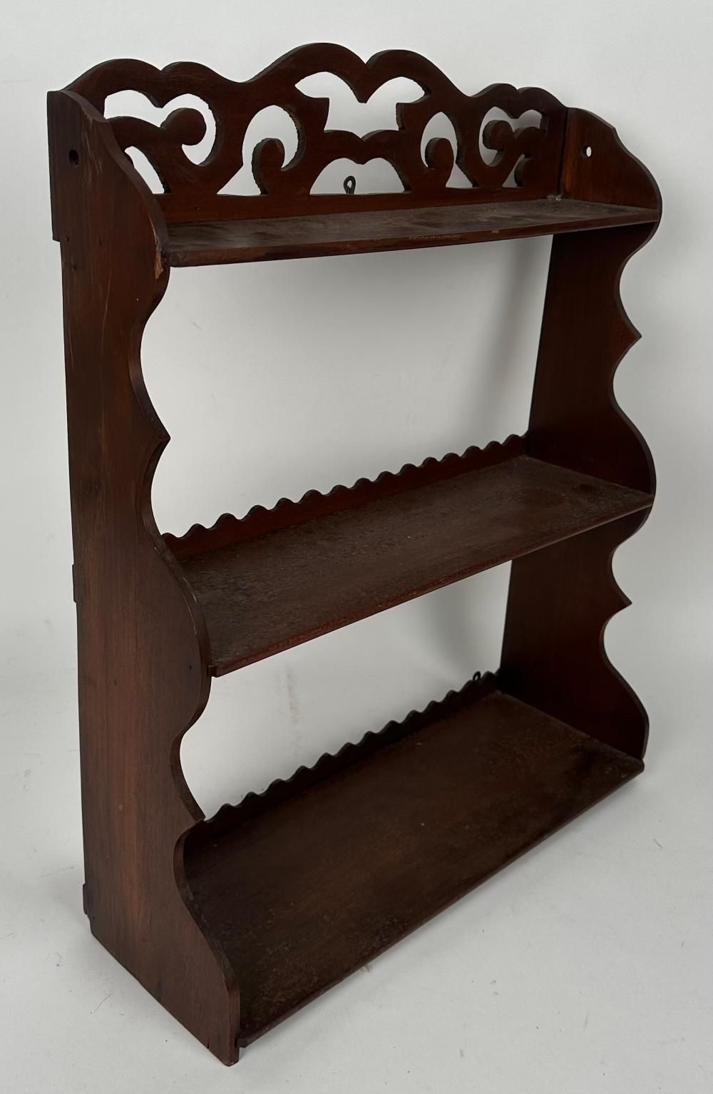 VICTORIAN THREE-TIER HANGING SHELF