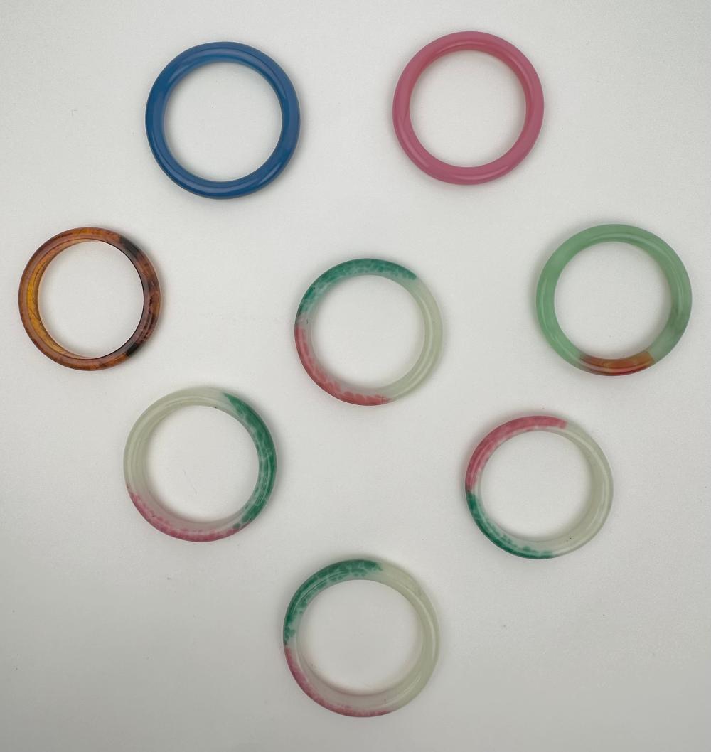 EIGHT BANGLE BRACELETS 20TH CENTURY