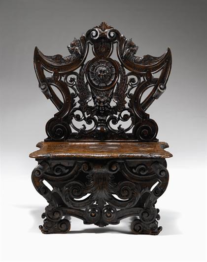 Renaissance style carved walnut 4b6d0