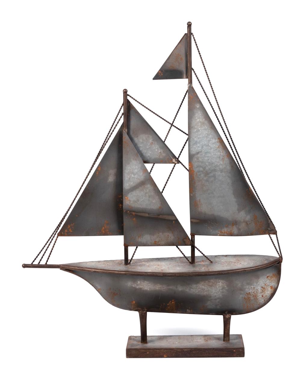 SHEET METAL SAILBOAT 20TH CENTURY 2f244e