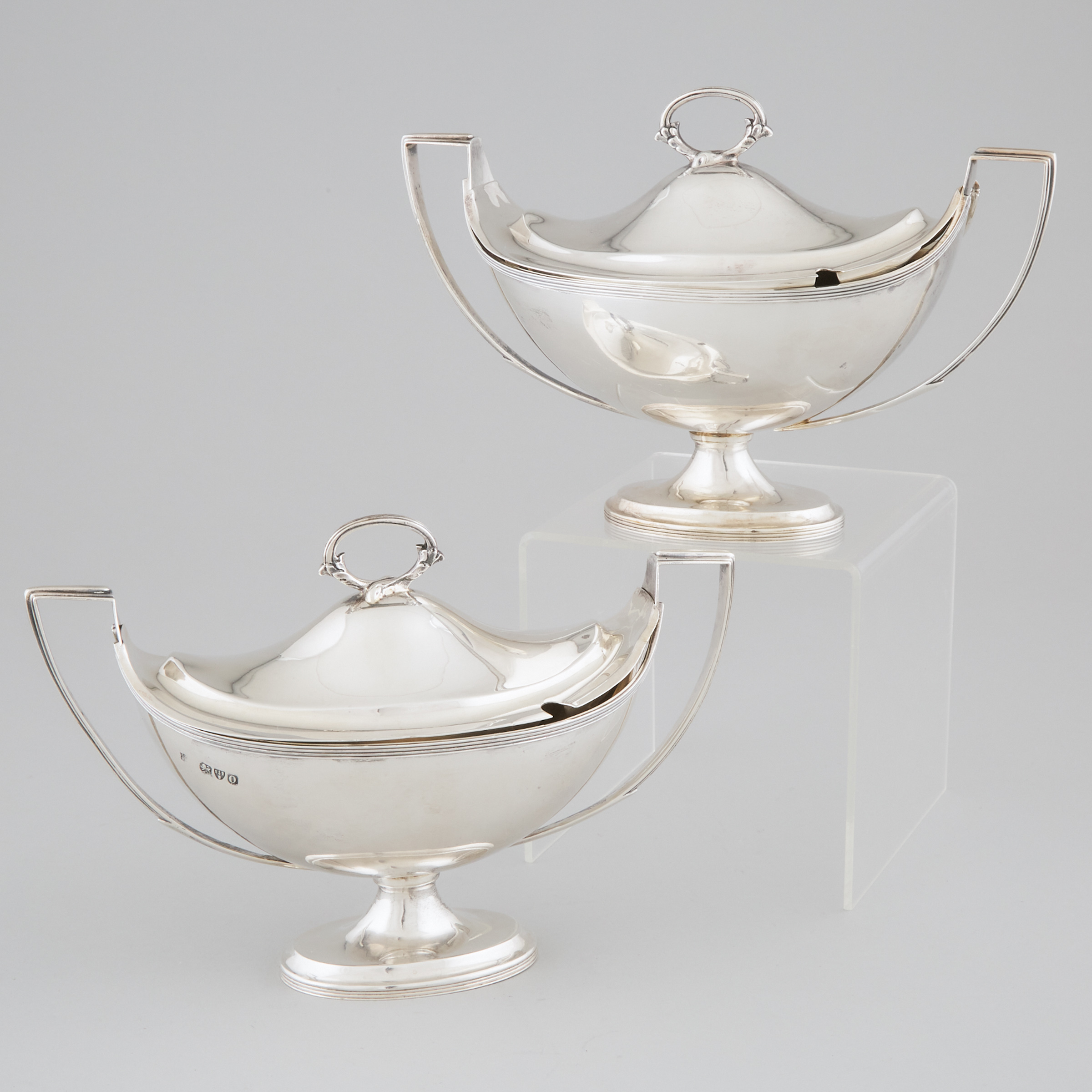 Pair of Late Victorian Silver Covered 2f2473