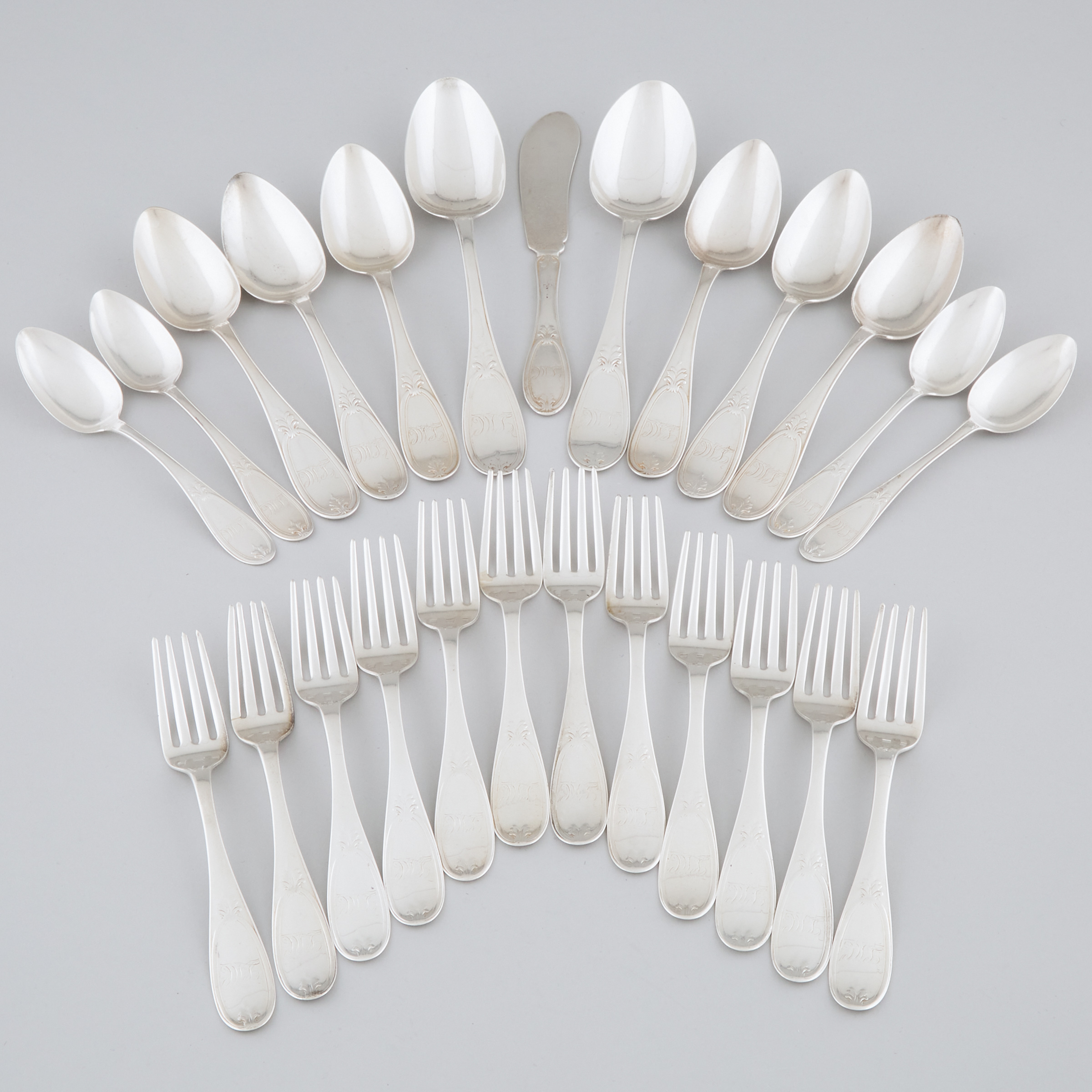 Group of American Silver Flatware,