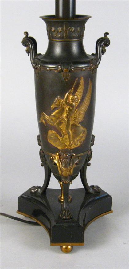 Neoclassical style bronze and gilt
