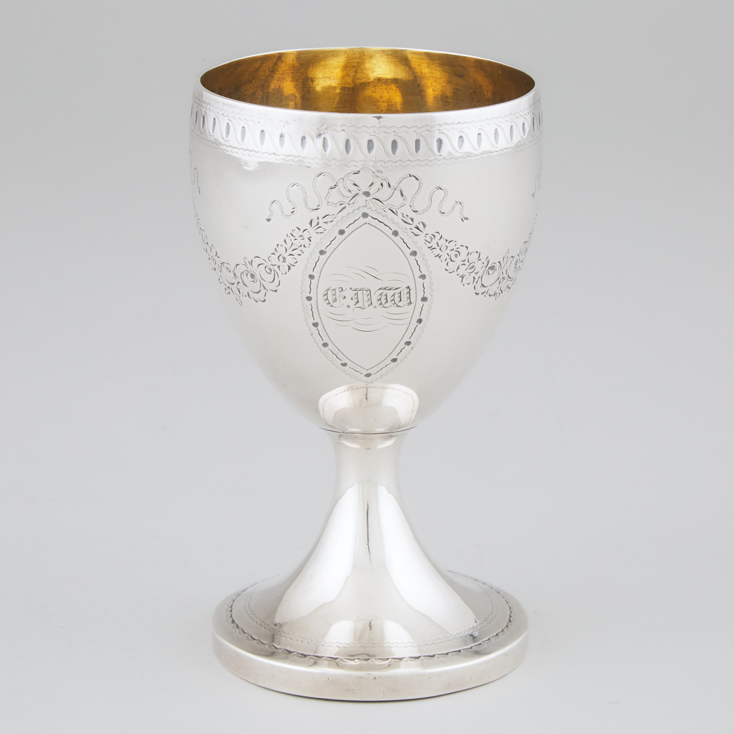 George III Silver Goblet, late 18th