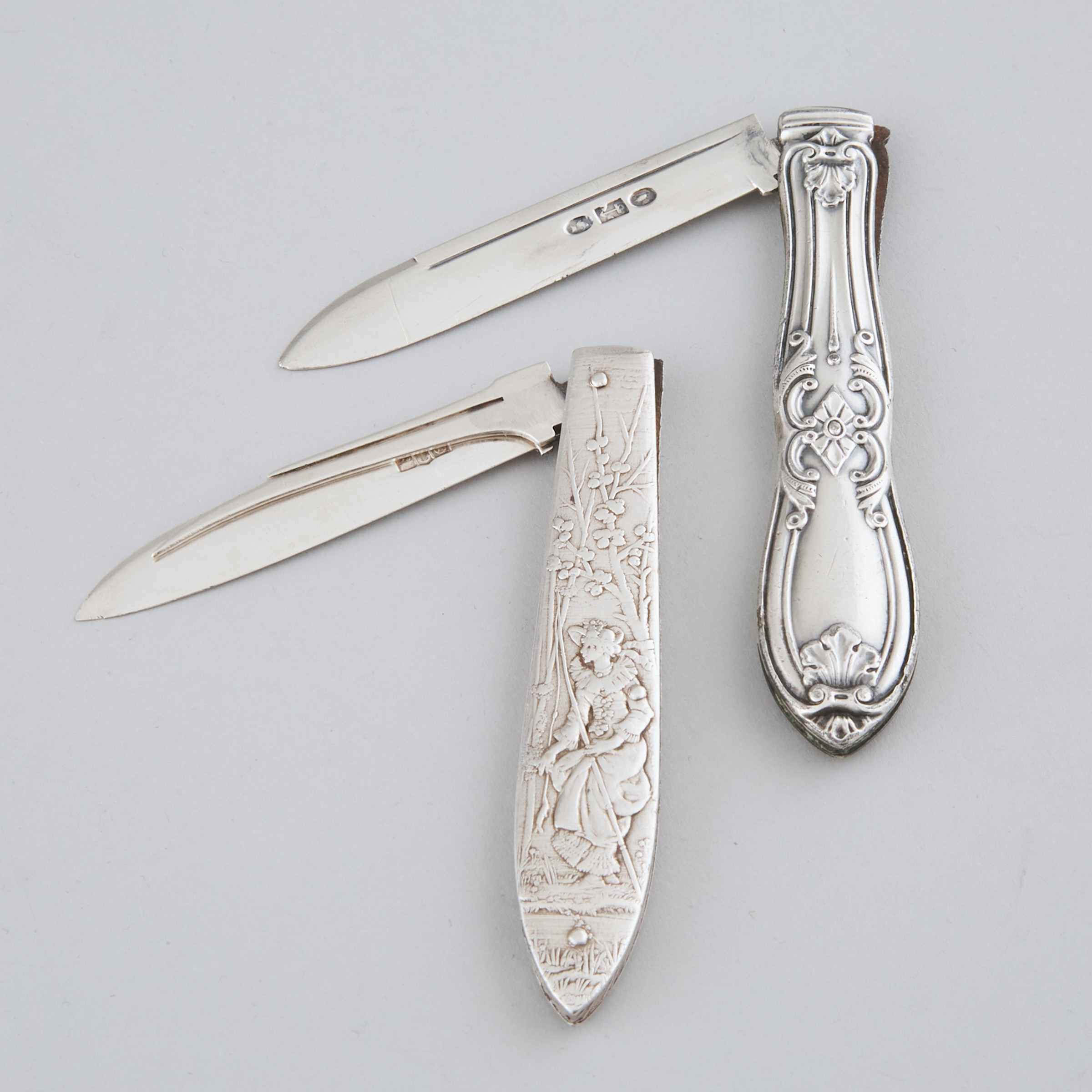 Two American Silver Pocket Knives  2f2517