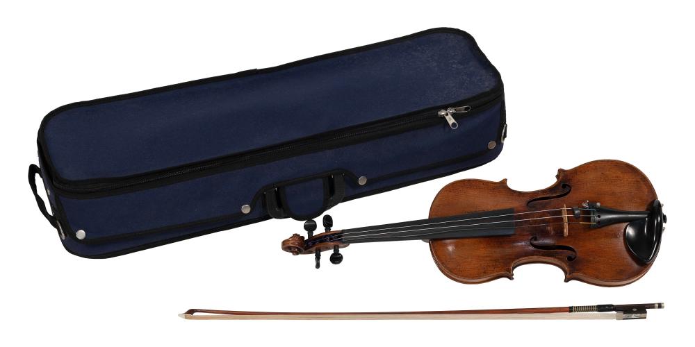CASED WILHELM FREDEL VIOLIN WITH