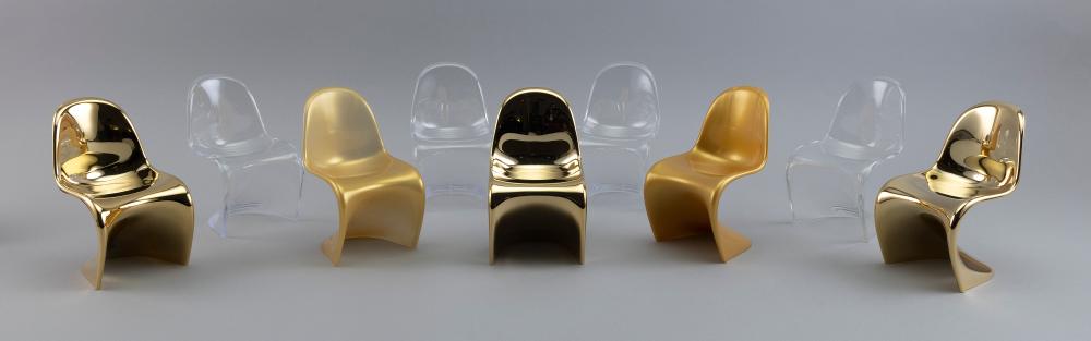 COLLECTION OF NINE VERNER PANTON MINIATURE