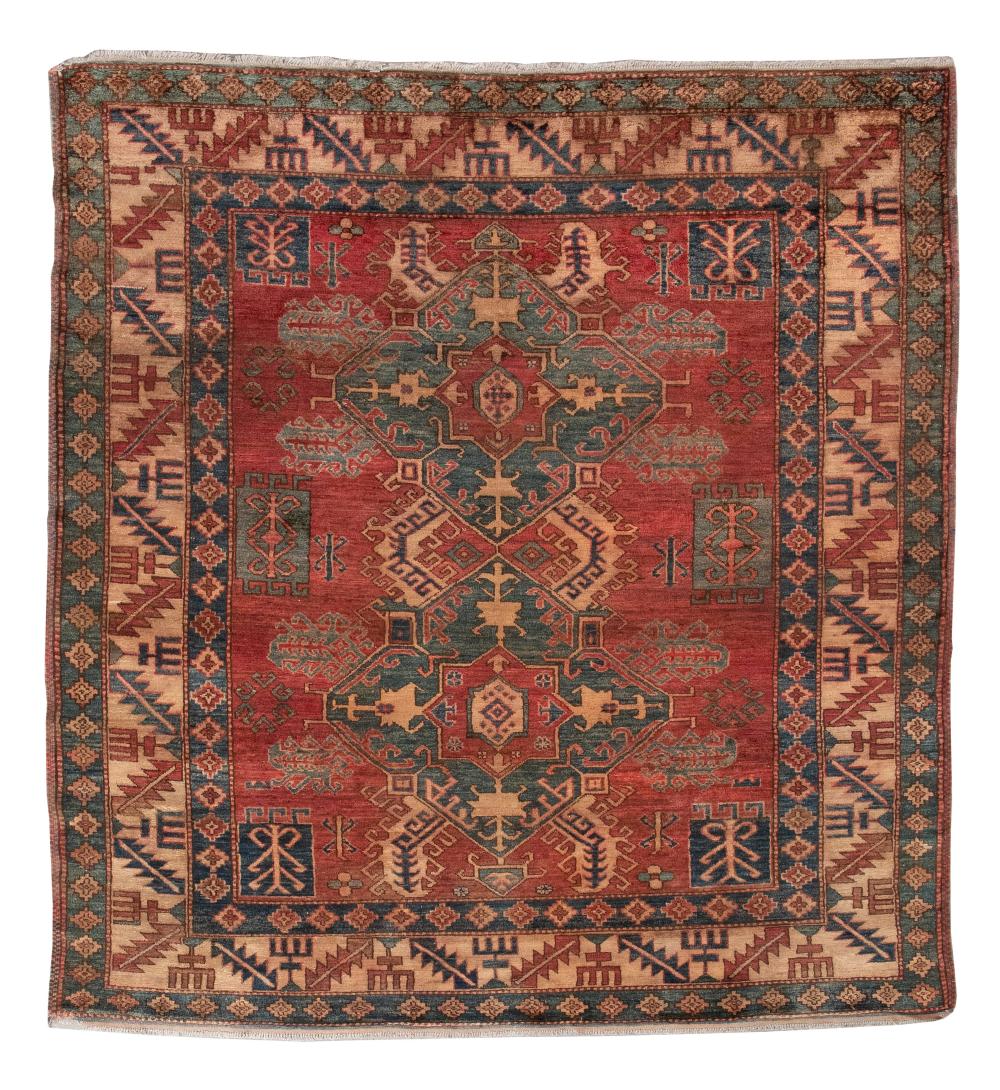 KAZAK DESIGN RUG: 6’4” X 7’0"