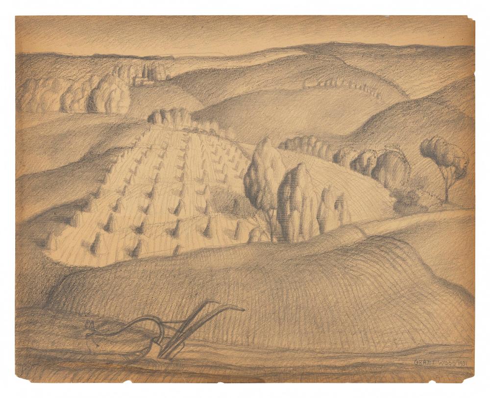 ATTRIBUTED TO GRANT WOOD IOWA  2f2594