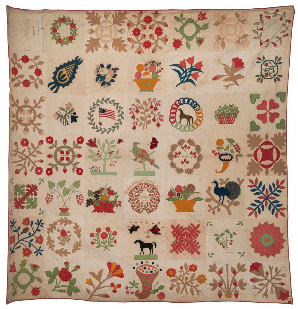 AMERICAN FRIENDSHIP ALBUM QUILT